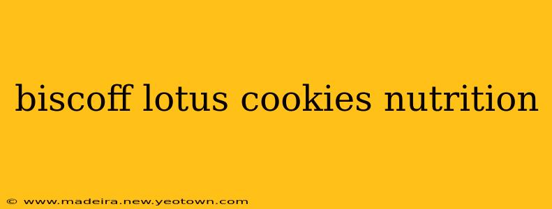 biscoff lotus cookies nutrition