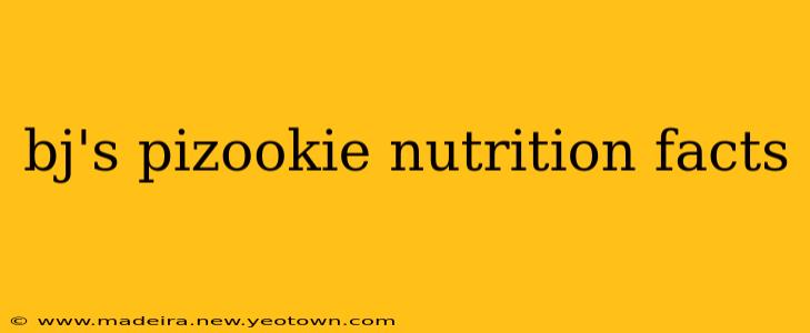 bj's pizookie nutrition facts