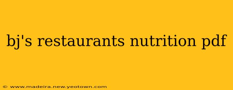 bj's restaurants nutrition pdf