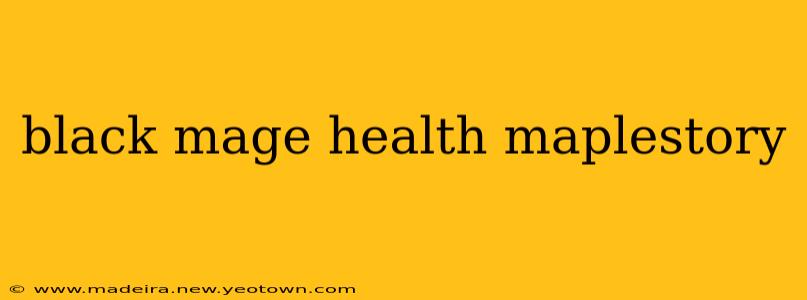 black mage health maplestory