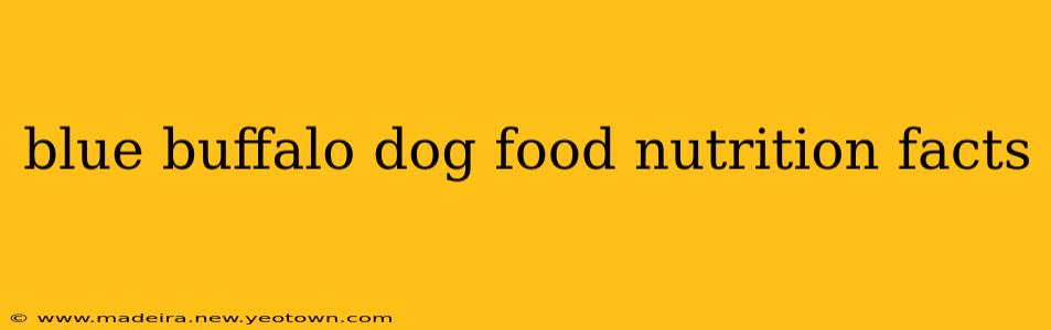 blue buffalo dog food nutrition facts