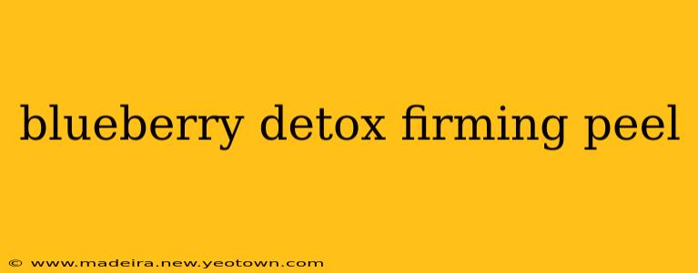 blueberry detox firming peel