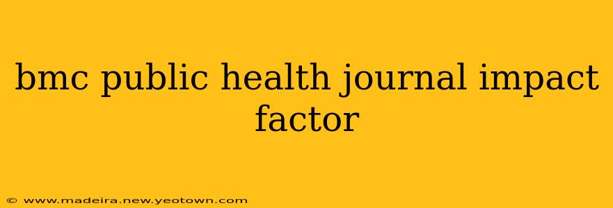 bmc public health journal impact factor
