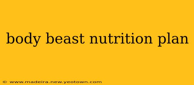 body beast nutrition plan