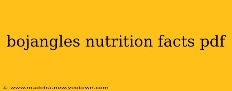 bojangles nutrition facts pdf