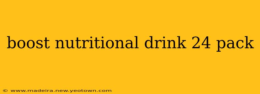 boost nutritional drink 24 pack