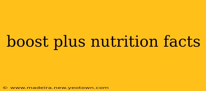 boost plus nutrition facts