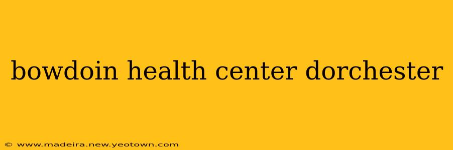 bowdoin health center dorchester