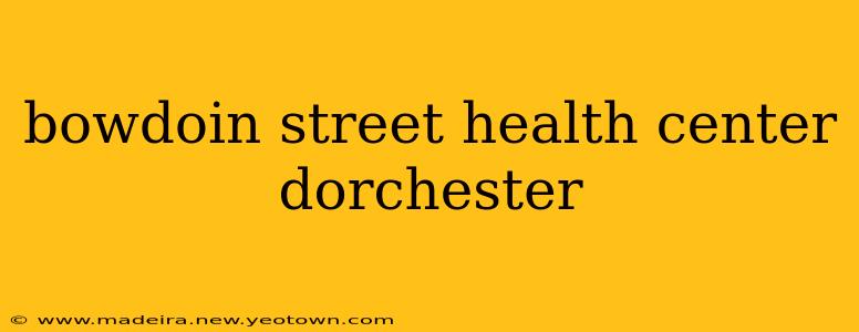 bowdoin street health center dorchester