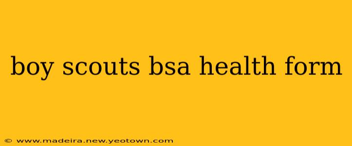 boy scouts bsa health form