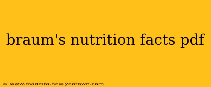 braum's nutrition facts pdf