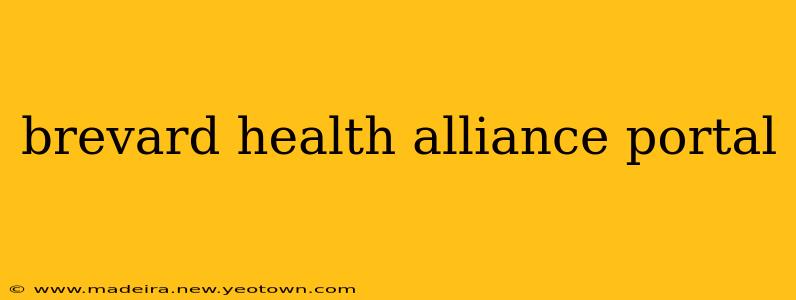 brevard health alliance portal