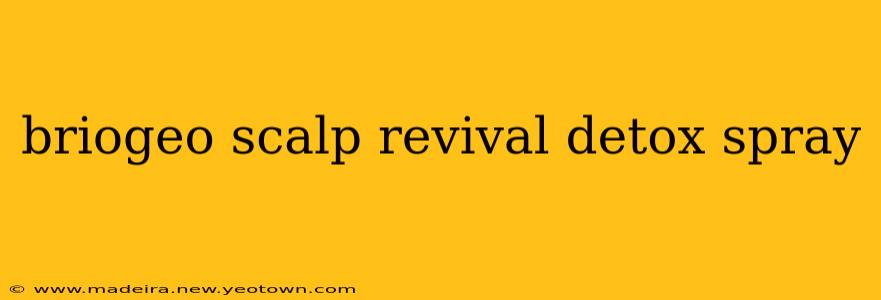 briogeo scalp revival detox spray