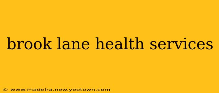 brook lane health services