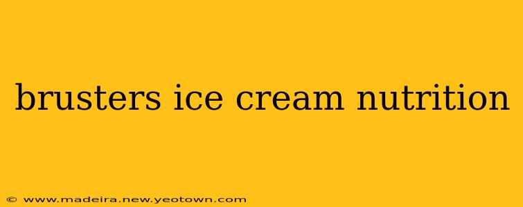 brusters ice cream nutrition