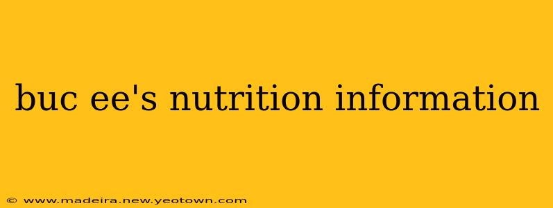 buc ee's nutrition information