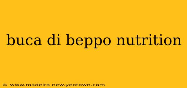 buca di beppo nutrition