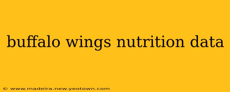 buffalo wings nutrition data