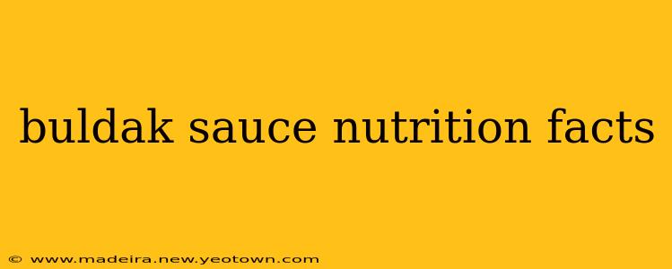 buldak sauce nutrition facts