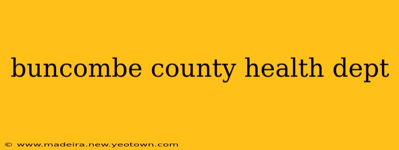 buncombe county health dept