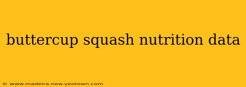 buttercup squash nutrition data