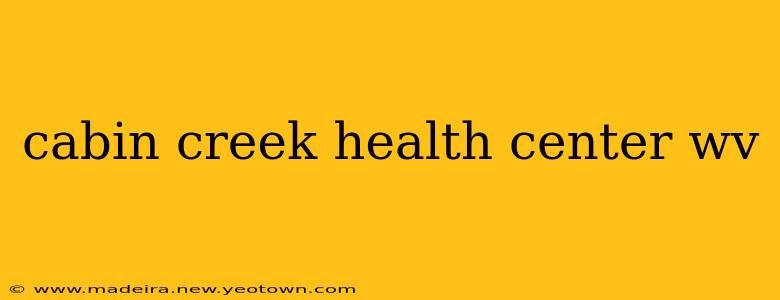 cabin creek health center wv