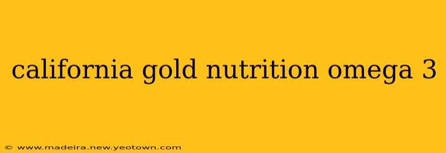 california gold nutrition omega 3