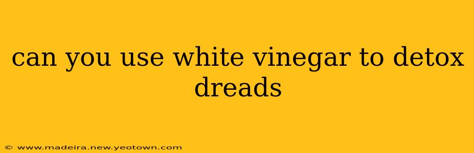 can you use white vinegar to detox dreads