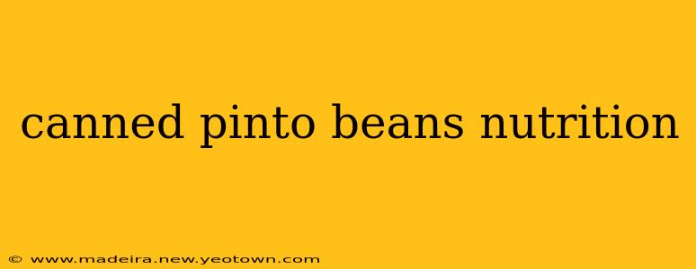 canned pinto beans nutrition