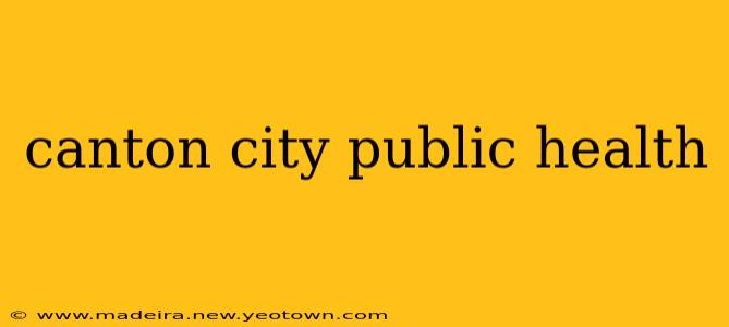 canton city public health