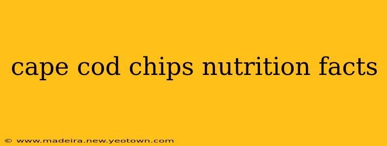 cape cod chips nutrition facts