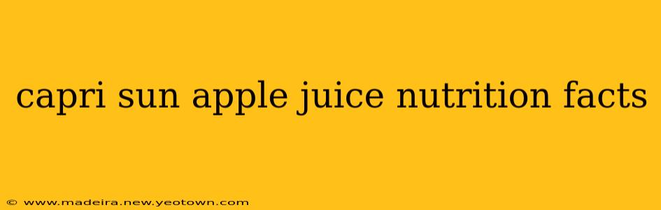 capri sun apple juice nutrition facts