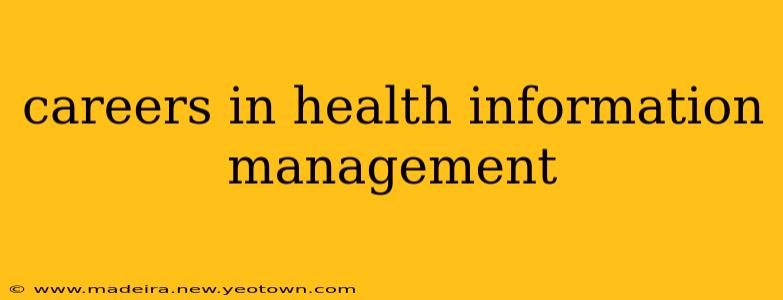 careers in health information management