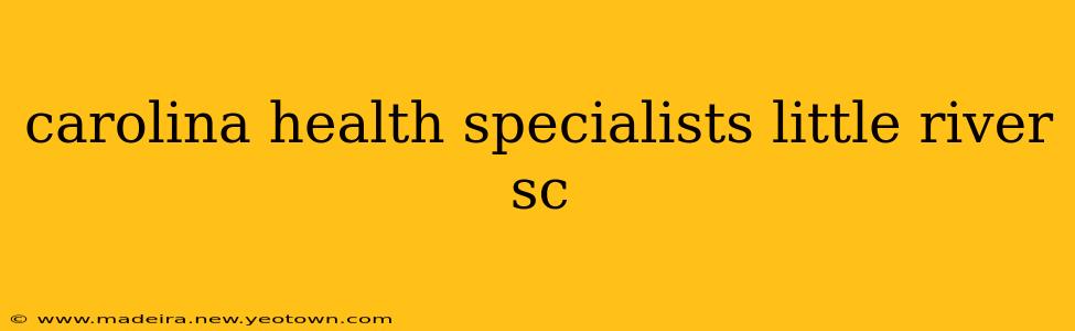 carolina health specialists little river sc
