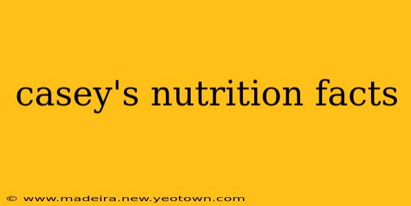 casey's nutrition facts