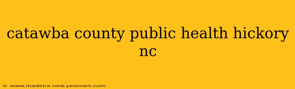 catawba county public health hickory nc