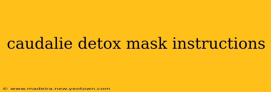 caudalie detox mask instructions