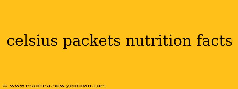 celsius packets nutrition facts