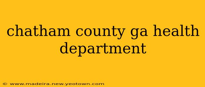 chatham county ga health department