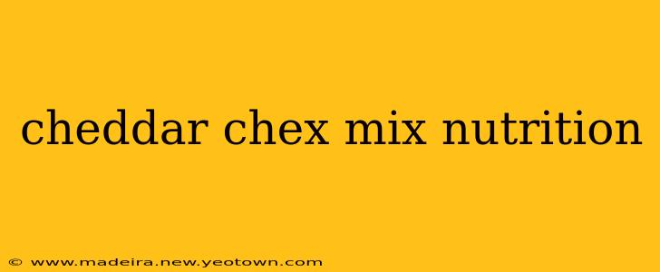 cheddar chex mix nutrition