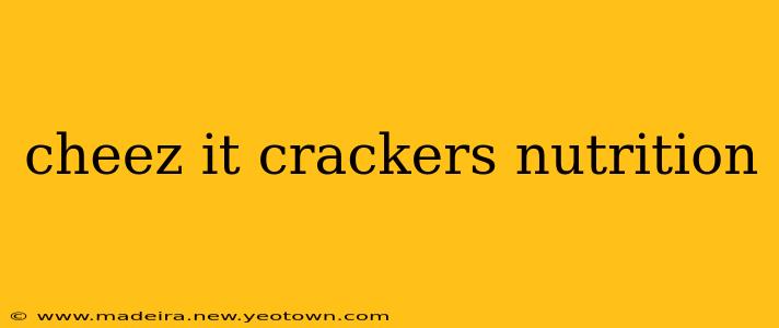 cheez it crackers nutrition