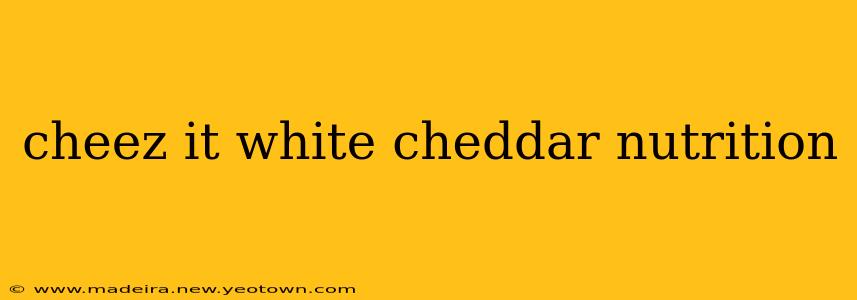 cheez it white cheddar nutrition
