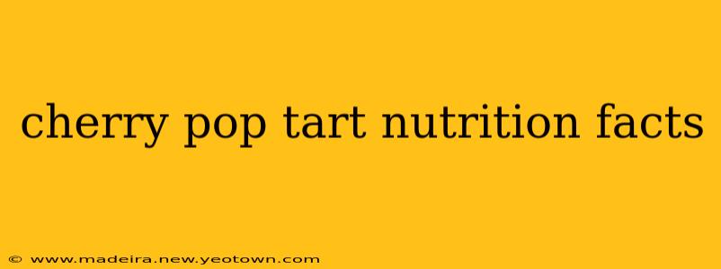 cherry pop tart nutrition facts