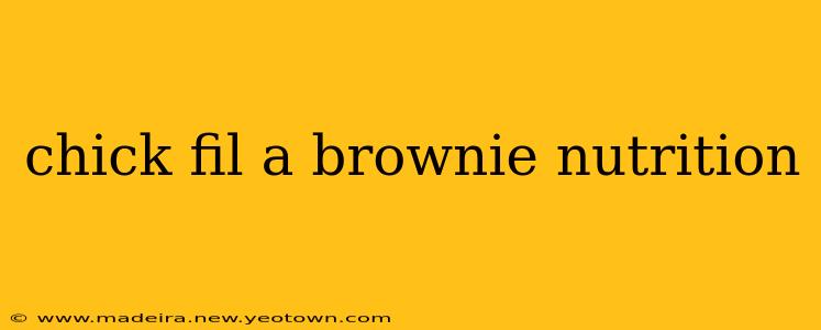 chick fil a brownie nutrition
