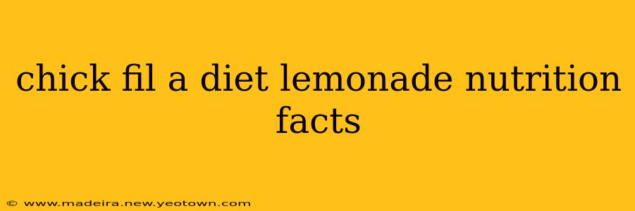 chick fil a diet lemonade nutrition facts