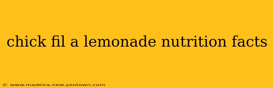 chick fil a lemonade nutrition facts