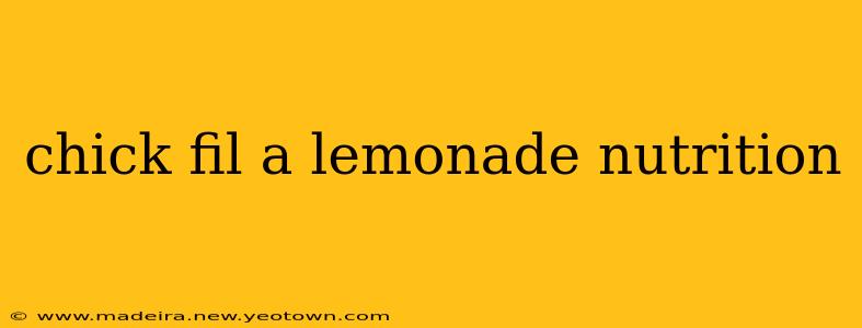 chick fil a lemonade nutrition
