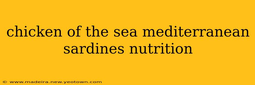 chicken of the sea mediterranean sardines nutrition