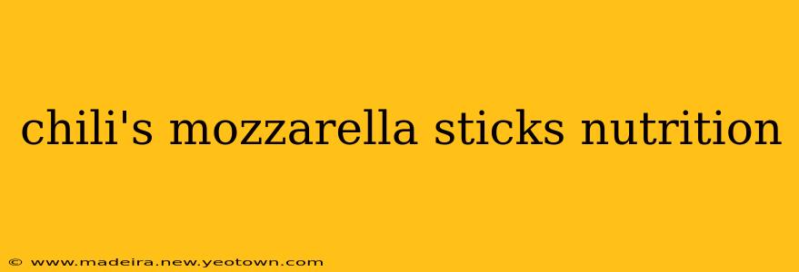 chili's mozzarella sticks nutrition