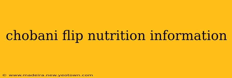 chobani flip nutrition information